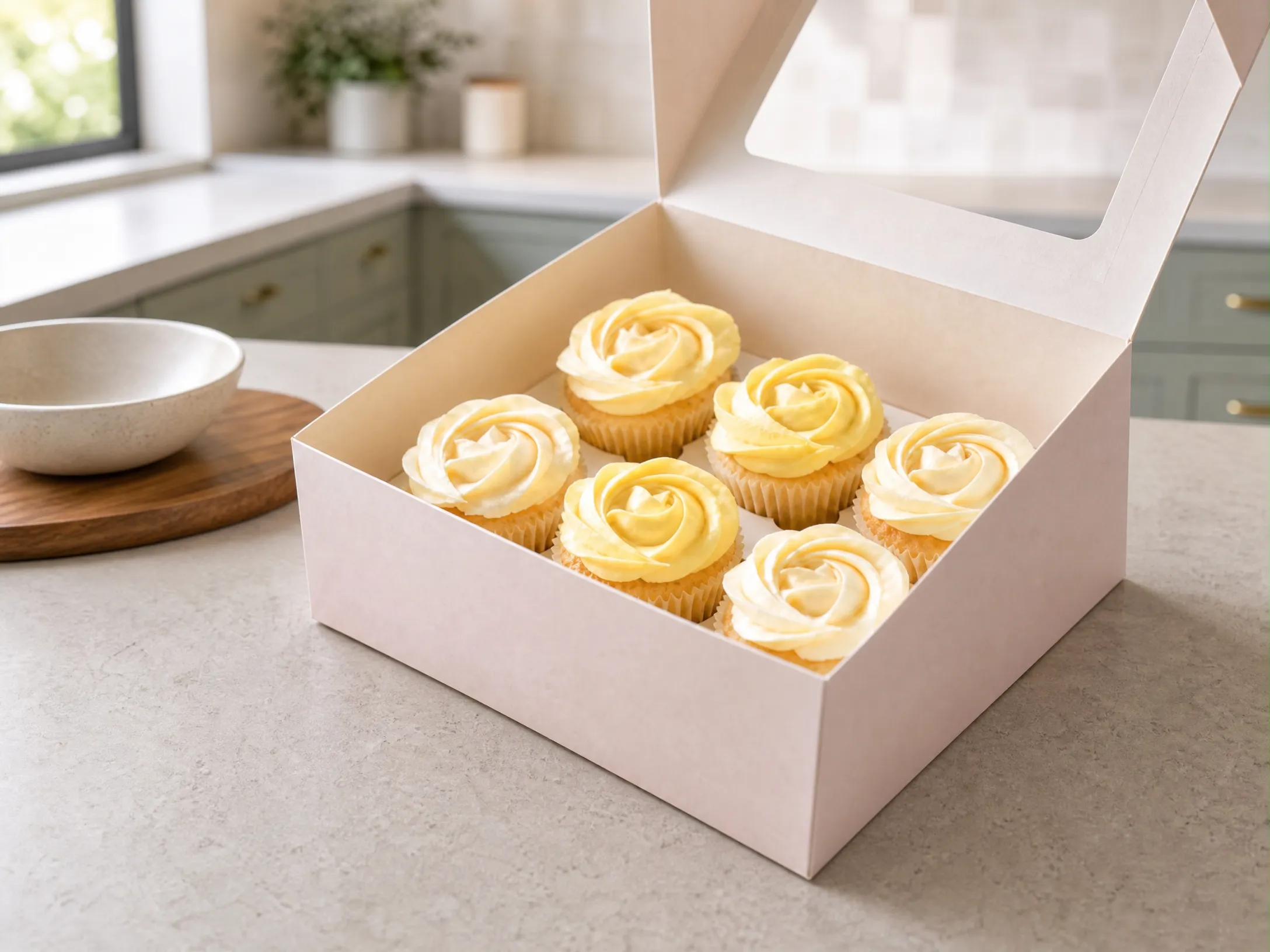 Cream Cupcakes Box of 6